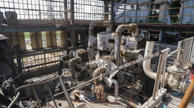 Damaged thermal power plant, one of the country's largest, recently...