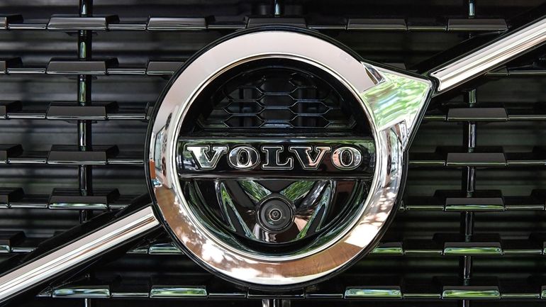 FILE- A Volvo XC 90 is displayed at Volvo Cars...