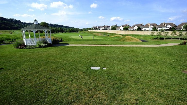 This is a scene at Harbor Link Public Golf Course...