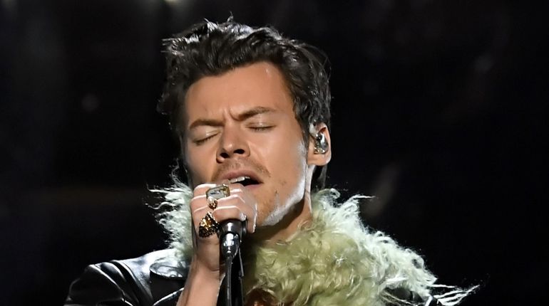 Harry Styles performs onstage during the 63rd Annual Grammy Awards...