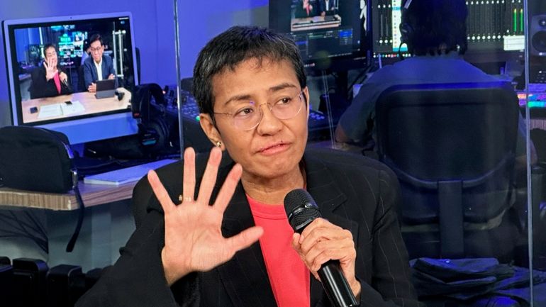 Maria Ressa, 2021 Nobel peace prize co-winner and founder of...