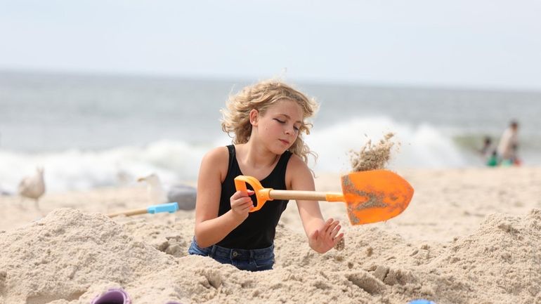 Arabella Giovannettone, 12, of Mastic, enjoys Labor Day at Smith...