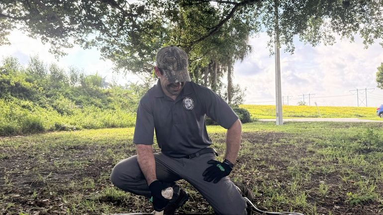 Zachary Chejanovski, an interagency python management coordinator with the Florida...