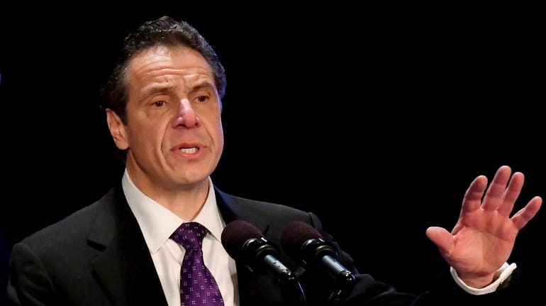 Gov. Andrew Cuomo speaks at the Empire State Plaza Convention Center...