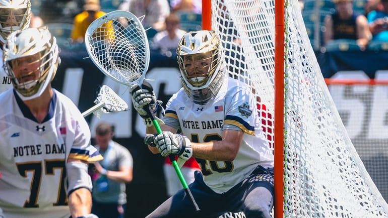 Liam Entenmann (Point Lookout/Chaminade) made 12 saves for Notre Dame...