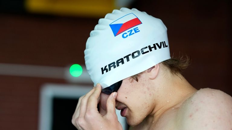 David Kratochvil, a teenage swimmer who prepares for the Paralympic...