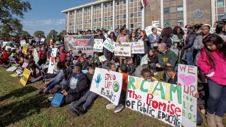 Representatives of a half dozen mostly minority school districts, which...