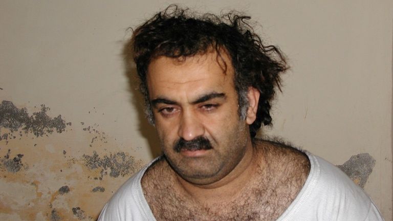 FILE- Khalid Sheikh Mohammed, the alleged Sept. 11 mastermind, is...