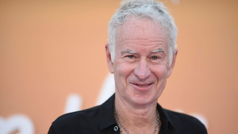 John McEnroe arrives at the Season 3 premiere of "Never...