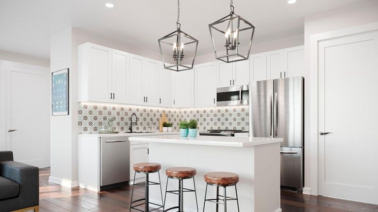 The kitchen in Meadowbrook Pointe Gardens in East Meadow