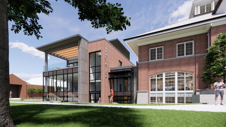An artist rendering of Friends Academy's planned 19,500-square-foot innovation center in...