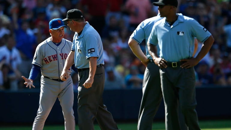 Terry Collins is ejected in the fifth inning by third...