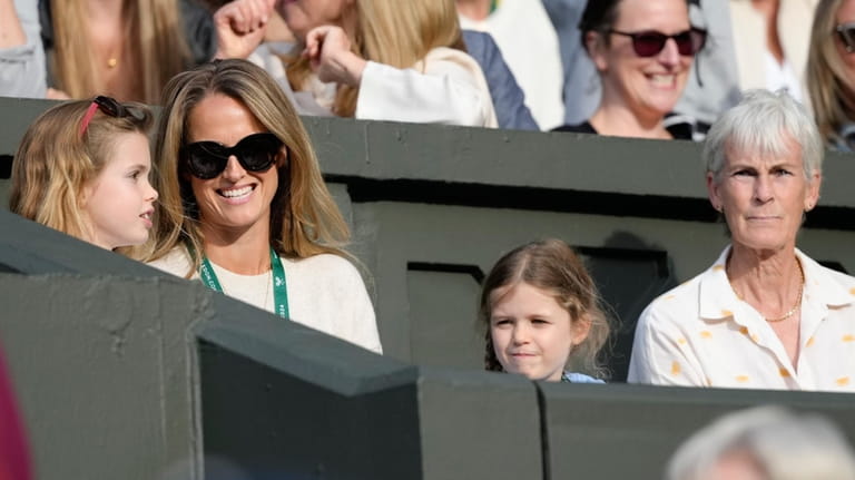 Kim Sears, wife of Andy Murray and his mother Judy...