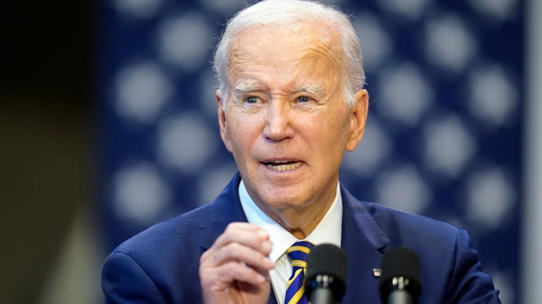 President Joe Biden speaks about his administration's economic agenda at...