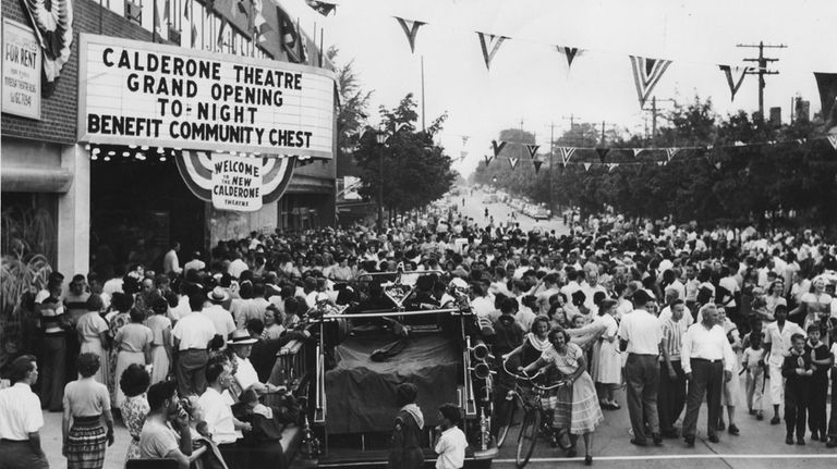 The opening of the Calderone Theatre on June 21, 1949...