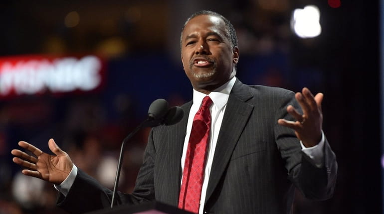 Ben Carson on Monday was named to be Donald Trump's...