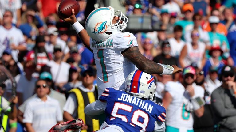 Dolphins first loss of season shows they haven't yet surpassed the Bills in  AFC East - Newsday