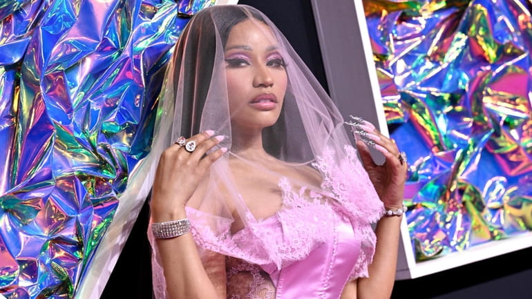 Nicki Minaj arrives at the MTV Video Music Awards on...