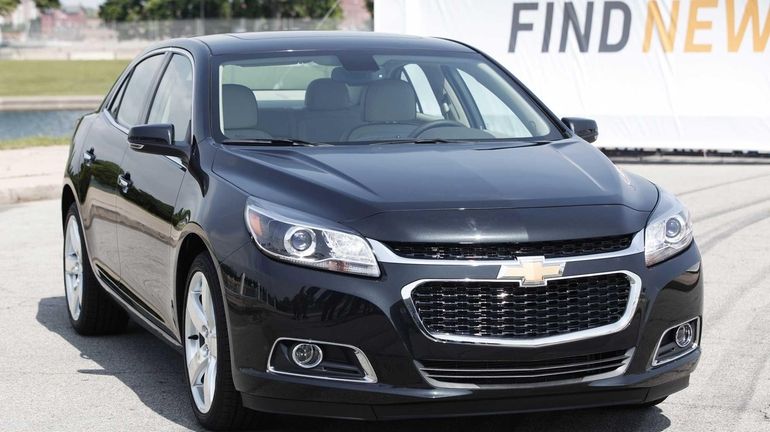 DETROIT, MI - The redesigned 2014 Chevrolet Malibu is shown...