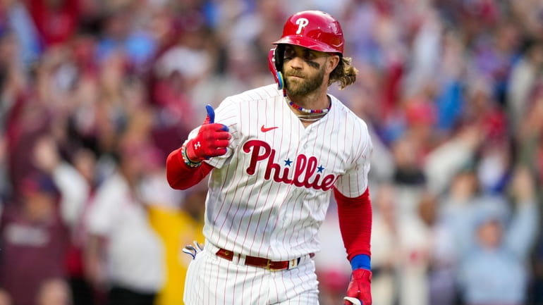 Bryce Harper shines as Phillies aim for second straight World Series -  Newsday