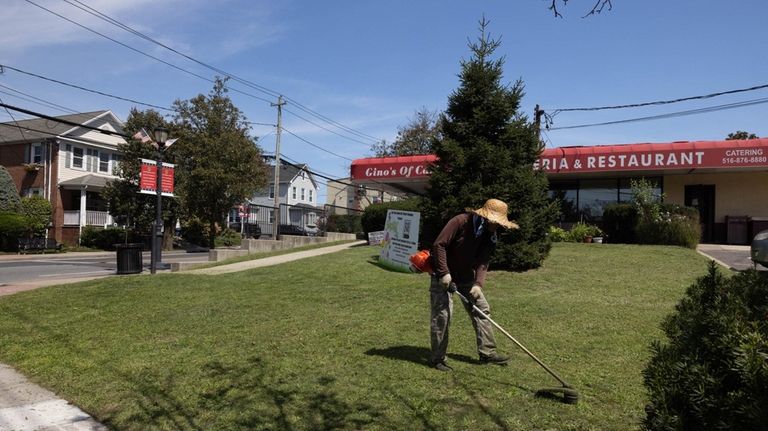 Businesses along Westbury Avenue, September 2, 2023 in Carle Place,...