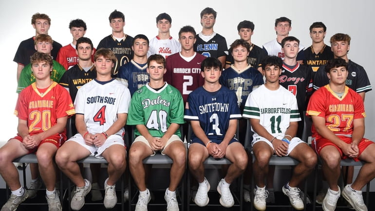 The 2024 Newsday All-Long Island boys lacrosse second team. Front...