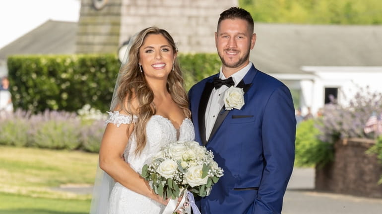 Brittany Lovisi and Dan Leo were married at the Bellport...