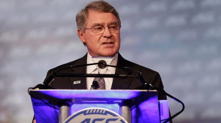 Commissioner John Swofford announces an ACC/ESPN Network during a news...