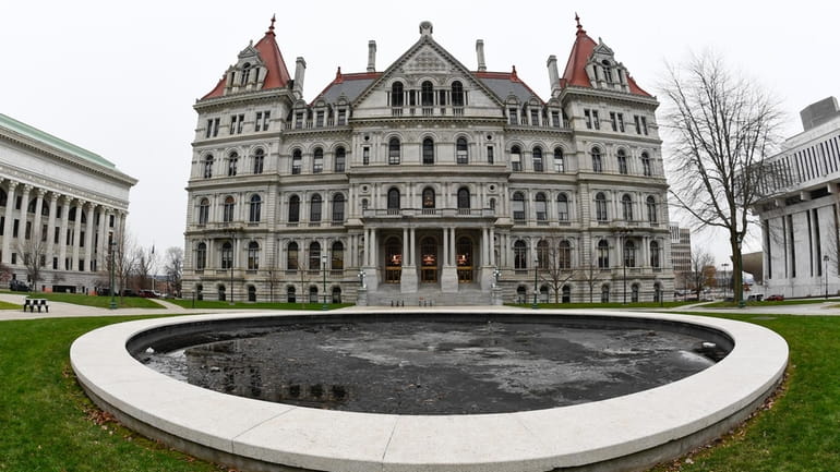 The New York State Capitol, in Albany, is pictured on...