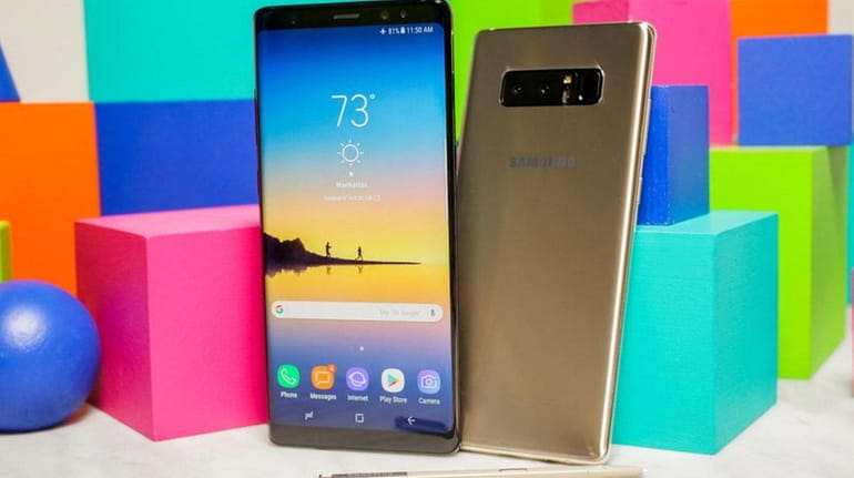 The Samsung Galaxy Note 8, though pricey, has dual cameras...