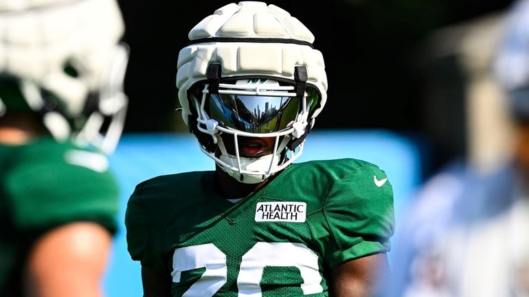 Jets running back Breece Hall.