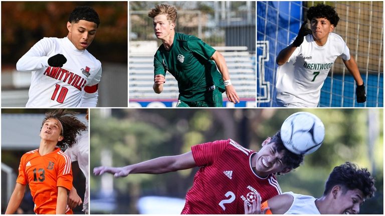 Clockwise, from top left: John Arango of Amityville, Matt Babino...