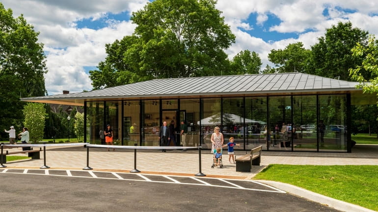 The new visitor center at the Bayard Cutting Arboretum, which...