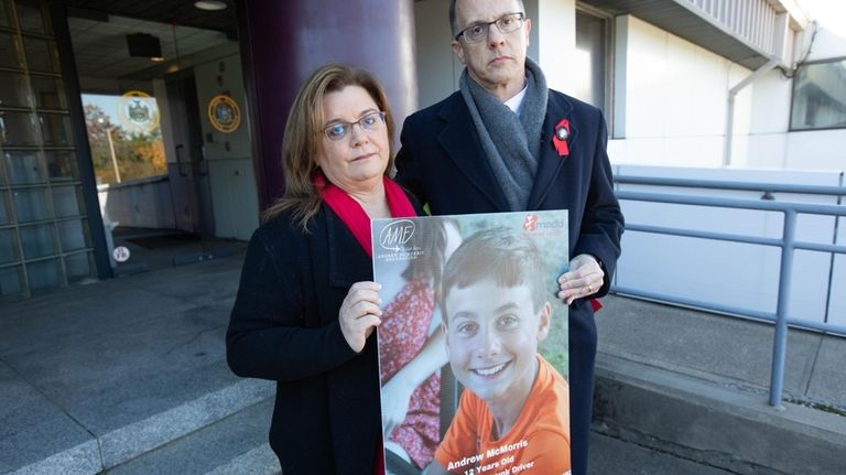 Alisa and John McMorris' 12-year-old was killed in 2018 by a drunken driver....