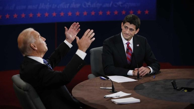 Vice President Joe Biden, left, and Republican vice presidential candidate...