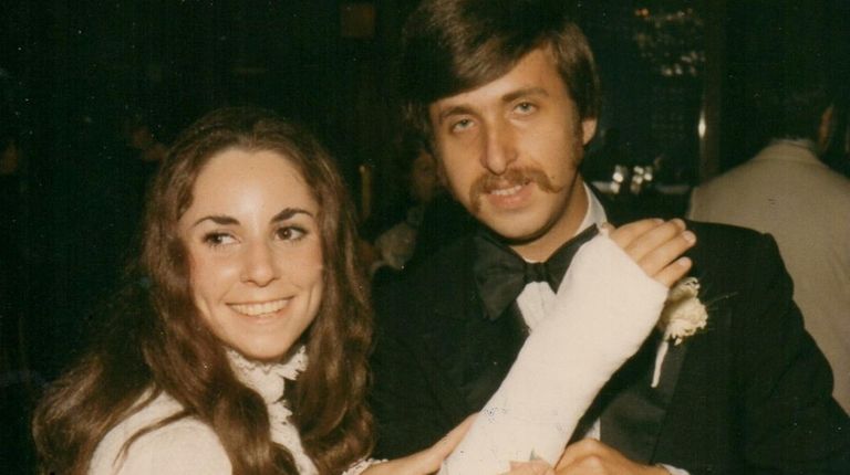 Penny and Stephen Reich on their wedding day, June 27,...