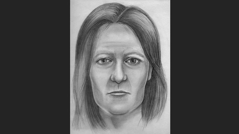 Suffolk police produced a sketch of the woman whose skeletal...