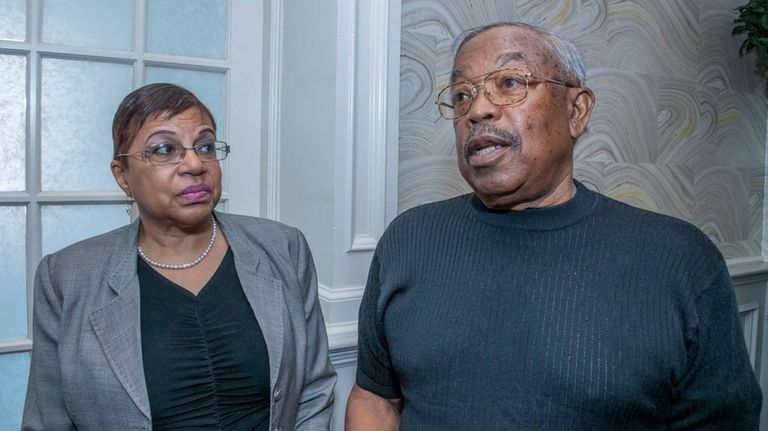 Howard Lynch and his wife Glenda of Rosedale, Queens speak...