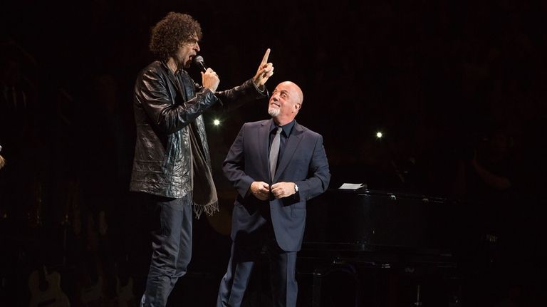 Two guys from LI: Radio host Howard Stern introducing Joel.