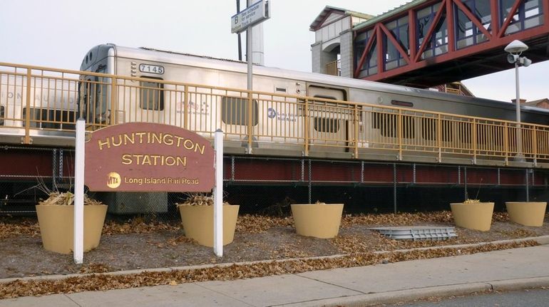 The Huntington Station LIRR station on Nov. 23, 2012.