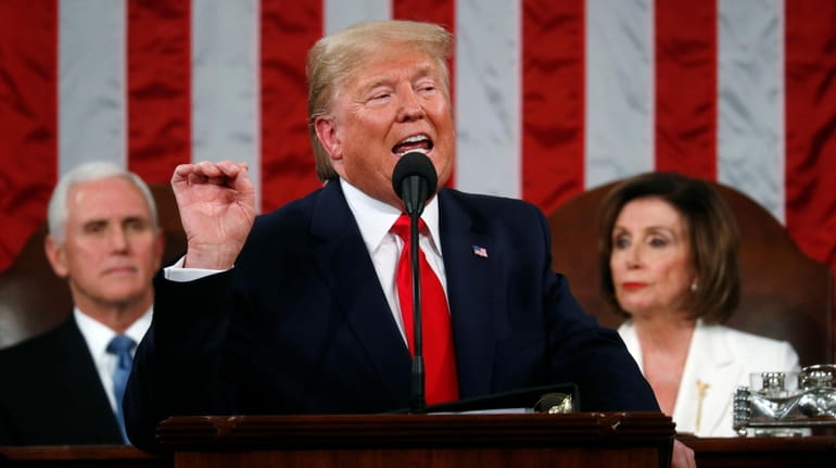 President Donald Trump delivers his State of the Union address...