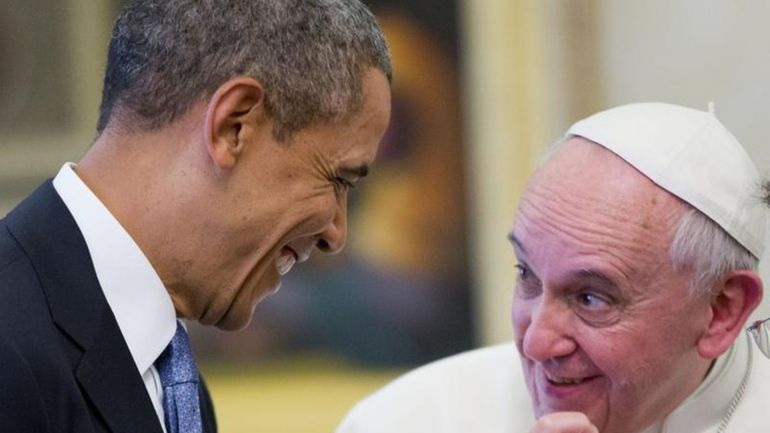 President Barack Obama meets with Pope Francis on March 27,...