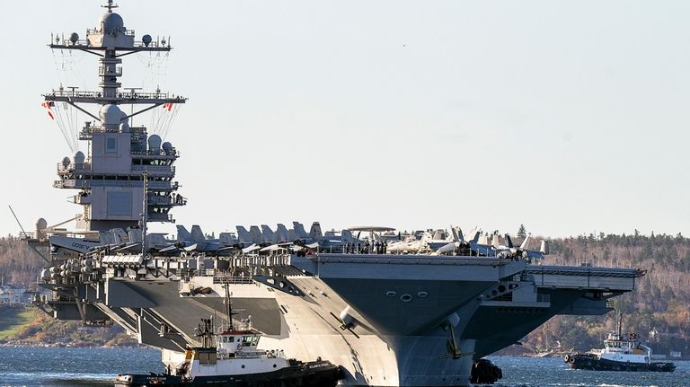 The USS Gerald R. Ford, one of the world's largest...