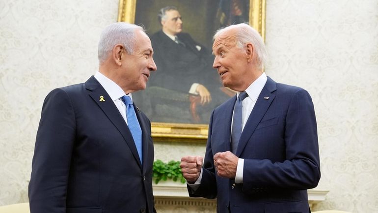 President Joe Biden meets with Israeli Prime Minister Benjamin Netanyahu...