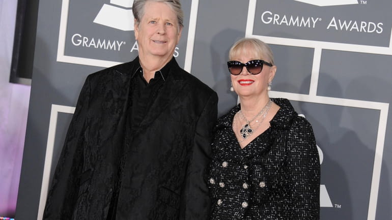 Musician Brian Wilson, left, and his wife Melinda Ledbetter Wilson...