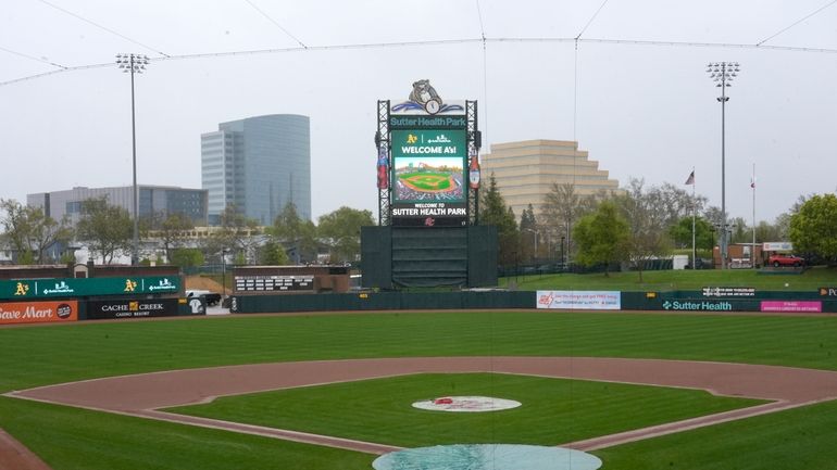 Sutter Health Park is shown in West Sacramento, Calif., Thursday,...