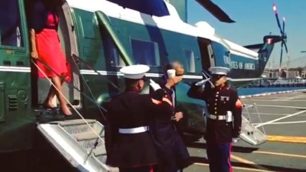 President Obama criticized over 'latte salute'