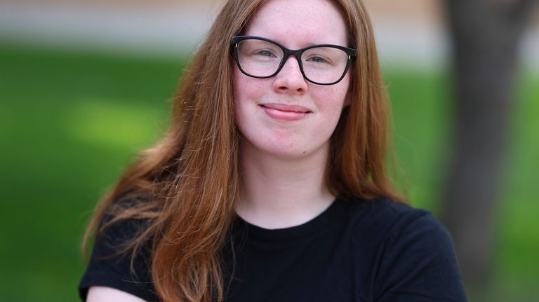 University student Christina Westman poses at St. Cloud State University,...