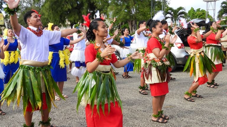 High school students march for climate justice as Pacific leaders...