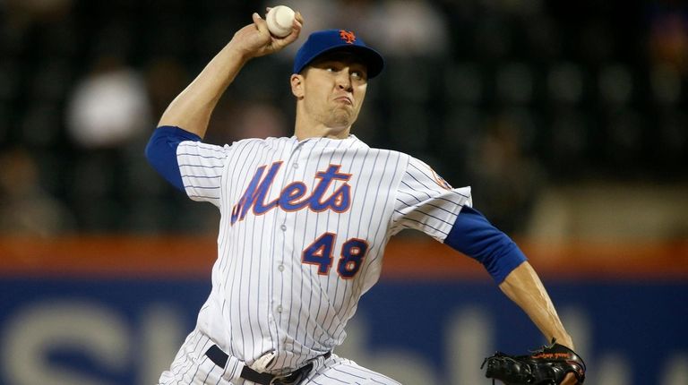 Mets righthander Jacob deGrom at Citi Field against the Braves...